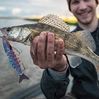 Vente chaude transfrontalière Leurre de pêche coulant multi-sections 12cm 16g 8 sections, Leurre artificiel dur crankbait pour eau douce et eau de mer, Accessoire de pêche