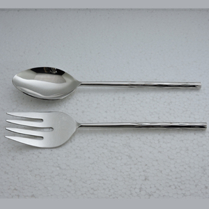 Nouvel Arrivage Address Craft Ensemble de Cuillères et Fourchettes à Salade en Acier Inoxydable Poli Écologique, Compatible Lave-Vaisselle, Vaisselle pour - Product Image 2