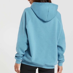 Sweat-shirt à capuche surdimensionné personnalisé pour femmes 100% coton respirant anti-rides anti-boulochage Logo avant - Product Image 3