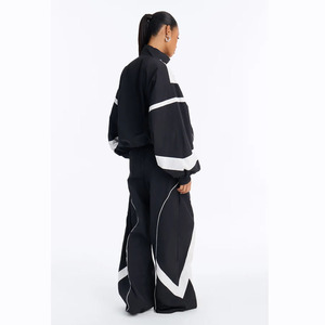 Wholesale Custom Branded <b>Women</b> <b>Windbreaker</b> Tracksuit Waterproof Lightweight Jacket Pants Set Breathable Activewear OEM Hoodies - Product Image 1