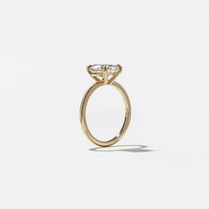Anillo de Compromiso Solitario con Diamante Cultivado en Laboratorio de 2 Quilates, Oro de 14K con Baño de Rodio, Corte Brillante, 4 Puntas, Clásico, Certificado IGI, Personalizado, Fino - Product Image 6