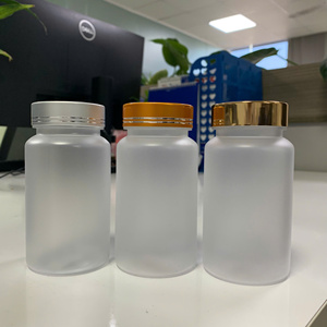 Pastillero de plástico PET esmerilado de 200cc con tapa resistente a los niños Contenedores vacíos de suplementos vitamínicos - Product Image 1