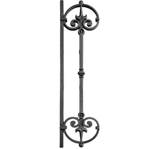 Balustrade de balcon moderne en aluminium pour villa, garde-corps extérieur en fer résistant aux intempéries, balustrade de pont sans cadre pour école et bureau, fixation au sol - Product Image 1