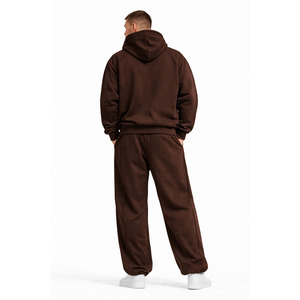 Conjuntos de Sudaderas con Capucha y Pantalones Deportivos OEM de Primera Calidad, Fabricante Mayorista, 450 GSM, Ropa Urbana Hip Hop Personalizada para Hombre - Product Image 3