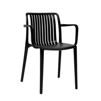 Chaise de salle à manger en plastique empilable, design italien, mobilier moderne pour la maison, le bureau, l'hôtel, l'école, utilisation intérieure et extérieure