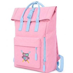 Gamma Phi Delta Sorority <b>Backpack</b> Roll Top Casual Style Large Capacity Shoulder Straps School <b>Backpack</b> Travel Bag for Girls - Product Image 2