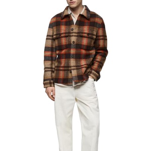 เสื้อเชิ้ตผ้าสักหลาดสำหรับผู้ชายแบบปรับได้เสื้อเชิ้ตผ้าสักหลาดน้ำหนักเบาระบายอากาศได้ดีป้องกันรอยยับ - Product Image 1