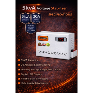 Stabilisateur de tension principal robuste 5 kVA, plage de fonctionnement 90 V-300 V, onduleur résidentiel, alimentation sans interruption - Product Image 3