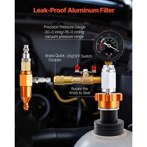 Kit di Riempimento Radiatore a Pompa Manuale per Sistema di Raffreddamento Auto con Manometro Portatile - Product Image 4