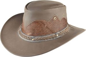 Unisex Black Leather Cowboy <b>Hat</b> With Cowhide Panel And Braided <b>Band</b> Casual Outdoor Style Adult Spring Autumn Fit 2026 - Product Image 2