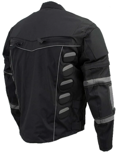 Unisex Reflective Skull <b>Motorcycle</b> <b>Jacket</b> CE Armored Textile Riding Waterproof Windproof Breathable <b>Summer</b>/Winter Adventure - Product Image 2