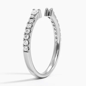Bague Éternité Diamant Moissanite en Argent 925 Rhodié, Pierre Ronde de Laboratoire, Style Classique, pour Mariage et Fiançailles - Product Image 2