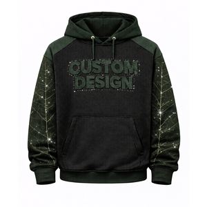 Fabricante de sudaderas con capucha personalizadas para hombre, venta al por mayor de ropa de moda urbana de invierno de algodón y forro polar de gran tamaño. - Product Image 1