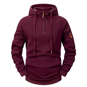 Nuevo Diseño Otoño Invierno Sudadera con Capucha Unisex Personalizada 100% Algodón Moda Casual Deportiva Retro Manga Larga con Cierre y Múltiples Bolsillos - Product Image 3
