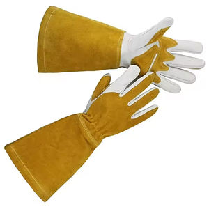 Gants de soudage en cuir de vachette pleine fleur, design personnalisé, pour travaux industriels et de construction, gants de sécurité pour soudeurs. - Product Image 2