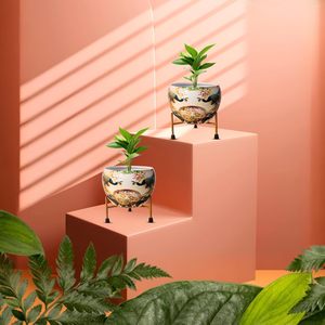 Maceta de Metal con Soporte de Hierro para Plantas de Interior, Moderna y Decorativa para la Sala de Estar - Product Image 5