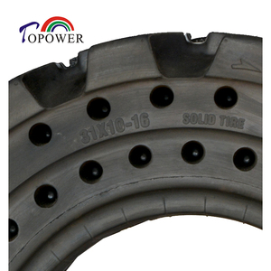 Boom Lift Tire Skid Steer Loader Solid Tyre 31x10-16 <b>Replace</b> 9-14.5 Genie Z45 <b>Wheel</b> - Product Image 2