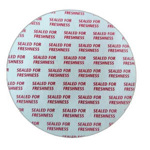 Feuilles d'étanchéité personnalisables de 15-120 mm en aluminium sensible à la pression de qualité alimentaire pour l'impression alimentaire, bouchons anti-déversement pour bouteilles en verre et HDPE de 100 ml - Product Image 3