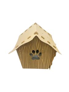 Abri de divertissement pour chat de haute qualité, auto-assemblable, en forme de boîte carrée, portable, en carton ondulé, matériaux recyclés, facile à monter - Product Image 5