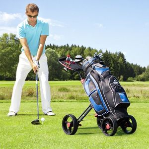 Carrello da Golf Pieghevole a 4 Ruote per un Pratico Gioco di Golf - Product Image 2