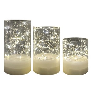 Vela con Control Remoto Recargable por USB TOOWIN, Lámpara de Vela LED Electrónica, Adorno de Boda de Acrílico y Parafina, Decoración - Product Image 1