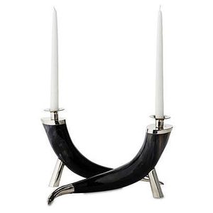 Porte-bougie en corne fait main de luxe pour une présentation décorative sur table et un style d'ameublement moderne - Product Image 5