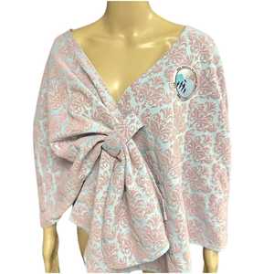 Luxury Damask JJ <b>Shawl</b> <b>Wrap</b> for Women Soft Lightweight Elegant Floral Pattern Evening Party Fashion Scarf Capelet Comfortable Fi - Product Image 1