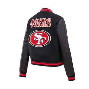 Custom Chenille Embroidery Front Reversible Windproof Breathable Premium Quality Winter Men's Varsity Jackets - Product Image 2