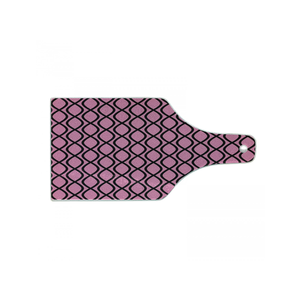 Planche à découper rectangulaire en bois Artisan Living Creation avec poignée décorative à motifs et couteau assorti - Product Image 6