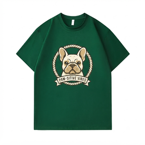 T-shirts graphiques personnalisés de haute qualité 100% coton pour chiens - Product Image 2