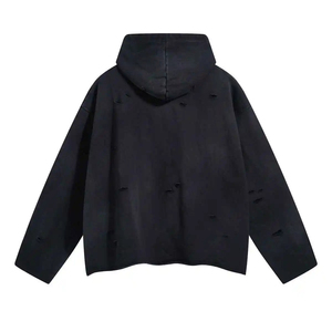 เสื้อฮู้ดดี้ผู้ชายแบบมีฮู้ด ผ้าฝ้ายฟลีซ 100% ดีไซน์ประดับเพชรเทียม สั่งทำได้ คุณภาพสูง ราคาถูก ขายส่ง OEM - Product Image 5