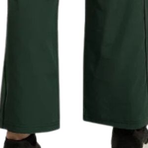 Women's Forest Green Wide Leg Drawstring Pants High Waist Relaxed Casual <b>Trousers</b> with Elastic Waistband Lightweight Everyday - Product Image 5