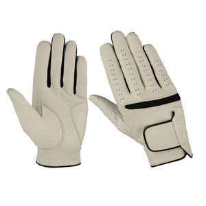 Hot Selling Customized Anti-Slip Sheepskin Golf Gloves Adjustable Wrist Strap Full Finger Breathable Design for Men's - Product Image 4