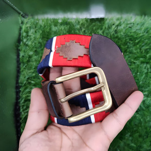 Cinturón de Cuero Crazy Horse Tradicional Bordado con Hebilla de Metal Sólido, Diseñado para Atuendos Diarios y Estilo al Aire Libre - Product Image 3