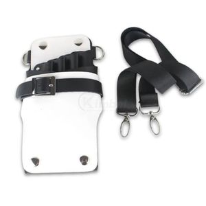 Estuche profesional blanco para tijeras con correa de contraste, bolsa para herramientas de barbero, funda de cuero sintético para tijeras de peluquero, OEM ODM - Product Image 1
