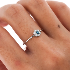 Bijou en forme de fleur, diamant, pierre précieuse, plaqué or 18 carats, style hip-hop, pour femme, mariage, fiançailles, certifié IGI, à porter au quotidien - Product Image 3