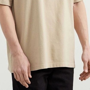 T-shirt en coton oversize pour homme, style vintage, streetwear, décontracté, coupe ample, confortable, haut de mode uni - Product Image 6