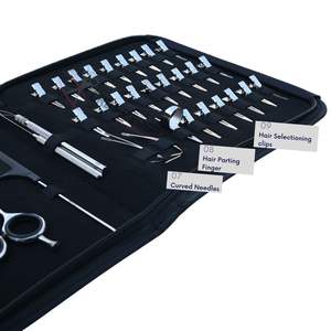 Kit Profesional de Herramientas Plateadas para Extensiones de Cabello de Salón con Alicates de Crimpado para Fijación de Cuentas, Enhebrador de Alambre y Herramienta de Separación de Cabello con Dedo - Product Image 4