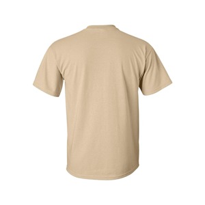 เสื้อยืดคอกลมแขนสั้นผ้าฝ้ายเจอร์ซีย์สีพื้นทรงปกติสำหรับผู้ชาย ดีไซน์เรียบง่าย สวมใส่สบาย - Product Image 2