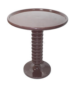 โต๊ะข้างตกแต่งโลหะแบบทันสมัยพร้อมท็อปทรงกลมสำหรับบ้านสวนและร้านอาหาร - Product Image 1