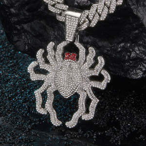 CONCEPTION Colgante Personalizado Hiphop de Bolsa de Dinero con Moissanita D VVS1, Plata de Ley 925, Amuleto de Letra/Número con Incrustaciones, Joyería para Fiesta - Product Image 1