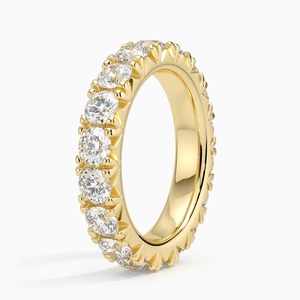 แหวนเพชรแล็บโกรว์ RATAN JEWELS หรูหรา ทอง 14K 18K แหวนเพชรผู้หญิง ทรงกลมเจียระไนแบบบริลเลียนท์ ได้รับการรับรองจาก IGI - Product Image 5