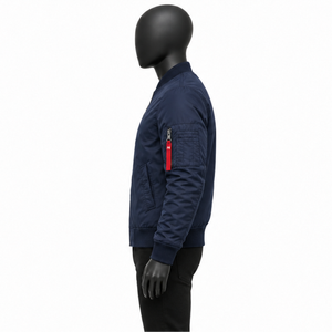 Custom Logo <b>Men's</b> Casual Bomber Jacket Slim Fit <b>Flight</b> Jacket Lightweight Windbreaker Varsity Baseball Outdoor Coat Wholesale - Product Image 3