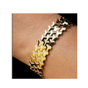 Pulsera de Eslabones con Diamante Moissanita Cultivado en Laboratorio, Certificado IGI, Joyería Fina de Lujo Unisex, Elegante para Fiestas, Regalo de Moda - Product Image 2