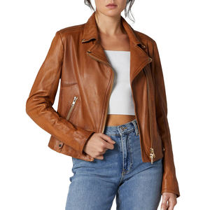 Producto en Oferta, Chaqueta de Cuero para Mujer, MOQ Bajo, Venta al Por Mayor, Chaqueta de Cuero para Dama, Duradera, de Alta Calidad, Hecha a Medida - Product Image 5