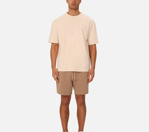 T-shirt beige décontracté en coton imprimé sur mesure pour homme, dernière conception avec impression numérique, nouveau style à manches courtes – Vente chaude - Product Image 6