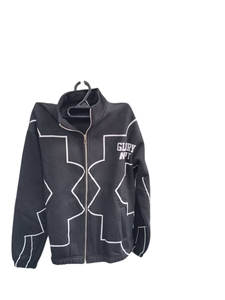 ชุดแฟชั่นเทคฟลีซสำหรับผู้ชาย ฤดูหนาว ปี 2026-27 เสื้อฮู้ดแฟชั่นฟิตเนสลำลอง ผ้าฝ้ายหนานุ่ม สะท้อนแสง ชุดวอร์มผู้ชาย - Product Image 1