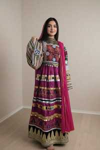 High Quality Eco-Friendly Lace Button Afghan Vintage <b>Modest</b> High Waist Short Sleeve Maxi Dresses Women OEM/ODM - Product Image 3