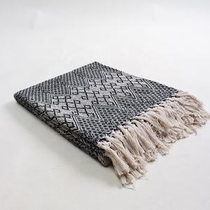 Jeté de canapé en coton 100% tissé décoratif, motifs décoratifs indiens, jeté de lit pour la maison, l'hôtel - Product Image 5