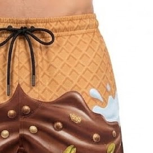 Shorts de qualité supérieure pour la crème glacée, design graphique personnalisé, tissu léger et respirant, confortables pour le streetwear et le quotidien - Product Image 5